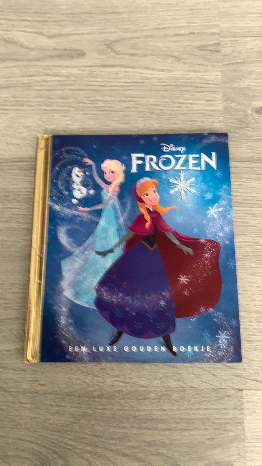 Luxe gouden boekje Disney Frozen, Boeken, Sprookjes en Fabels, Zo goed als nieuw, Ophalen of Verzenden