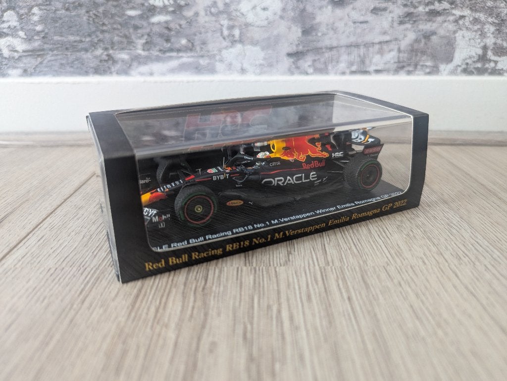 Max Verstappen: RB18 Emilia Romagna GP’22 - Spark SCS225, Ophalen of Verzenden, Nieuw, Auto, Overige merken