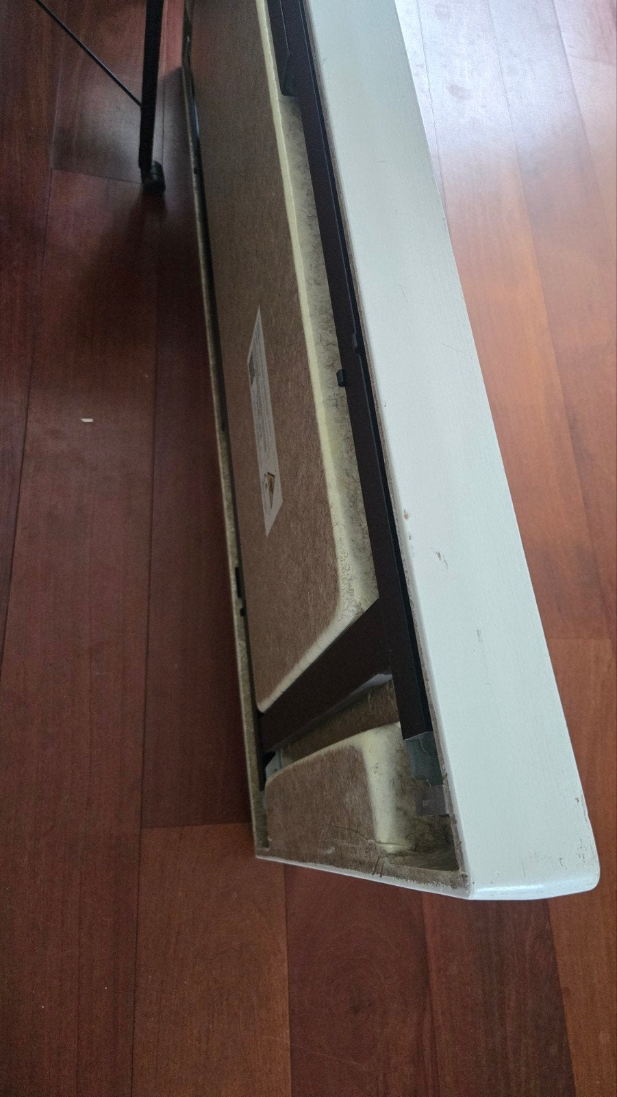 Witte tafel - LxBxH 140x70x75 cm, Ophalen, Overige materialen, Gebruikt, 100 tot 150 cm
