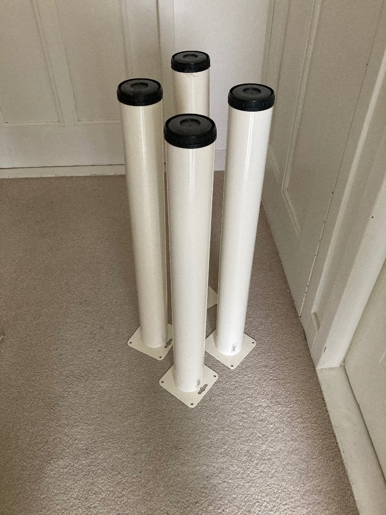 Set van 4 stevige metalen tafelpoten Gamma, Ophalen, Tafelpoot, Minder dan 50 cm, Gebruikt