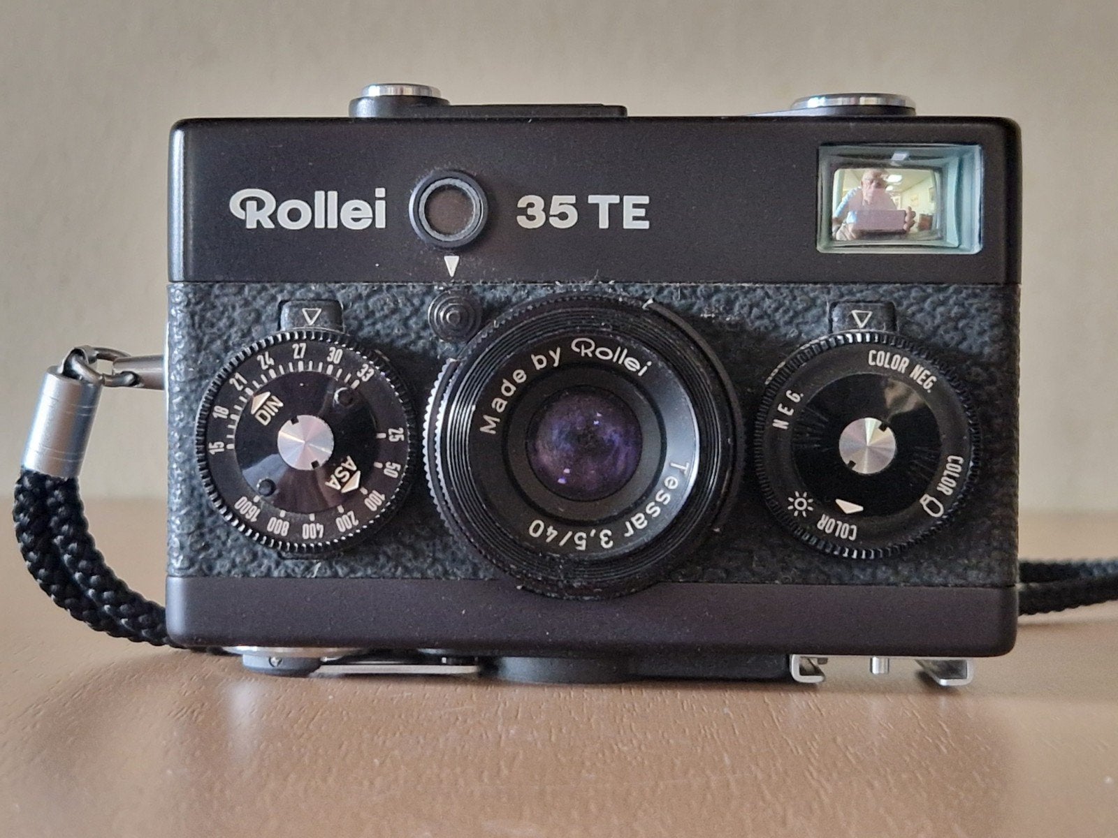 Rollei 35 TE Compact Camera - Zwart, Made by Rollei, Ophalen of Verzenden