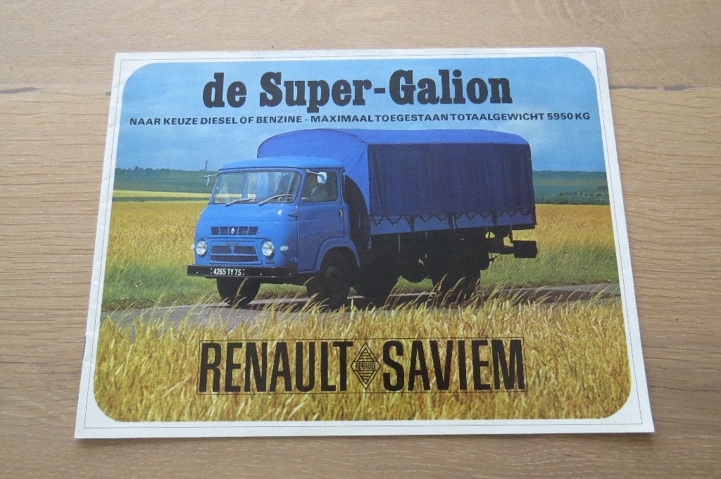 Originele catalogus Renault Saviem Super-Galion (1967), Verzenden, Zo goed als nieuw, Algemeen