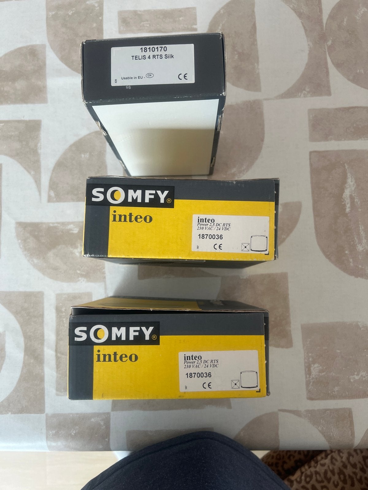 Somfy Inteo RTS afstandsbediening en ontvanger, Wit, Nieuw, Ophalen of Verzenden, Minder dan 100 cm