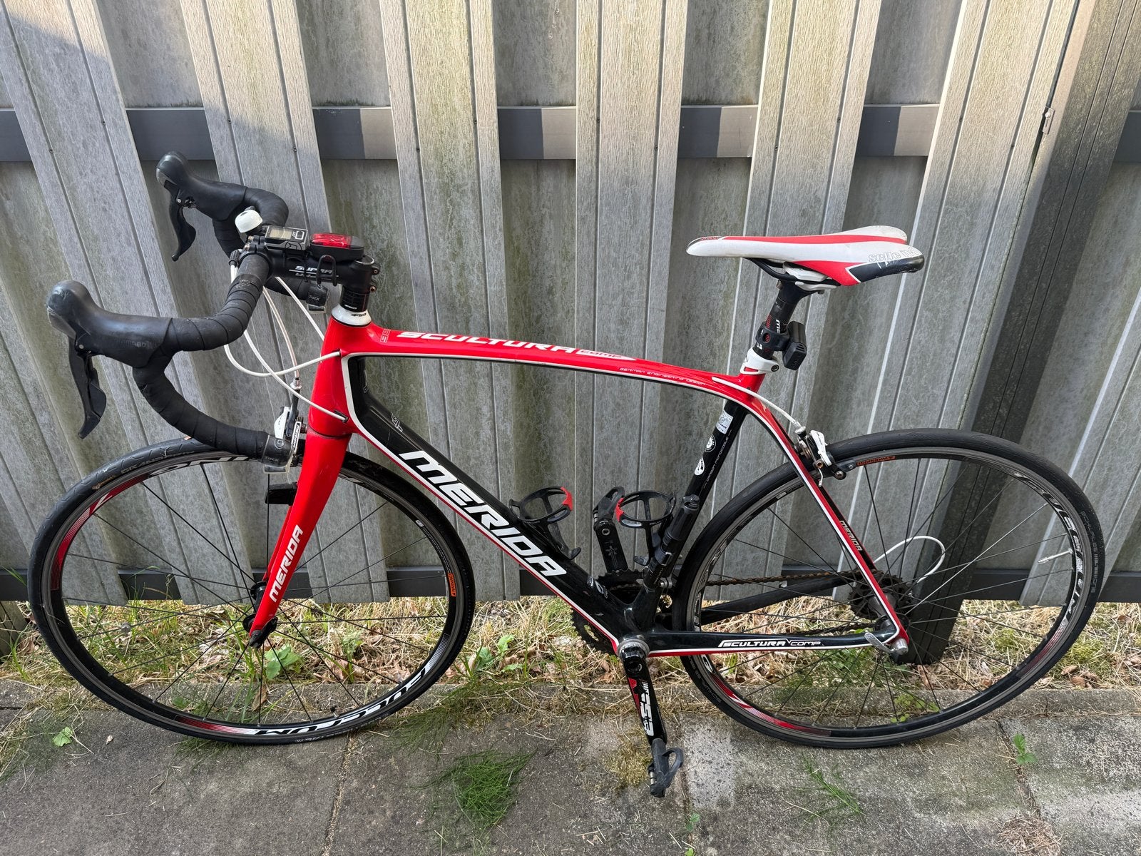 Merida Scultura Comp racefiets - Rood/Zwart, Overige merken, 28 inch, Gebruikt, Aluminium