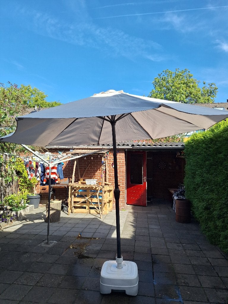 Parasol met voet, Ophalen, Gebruikt, 2 tot 3 meter, Stokparasol