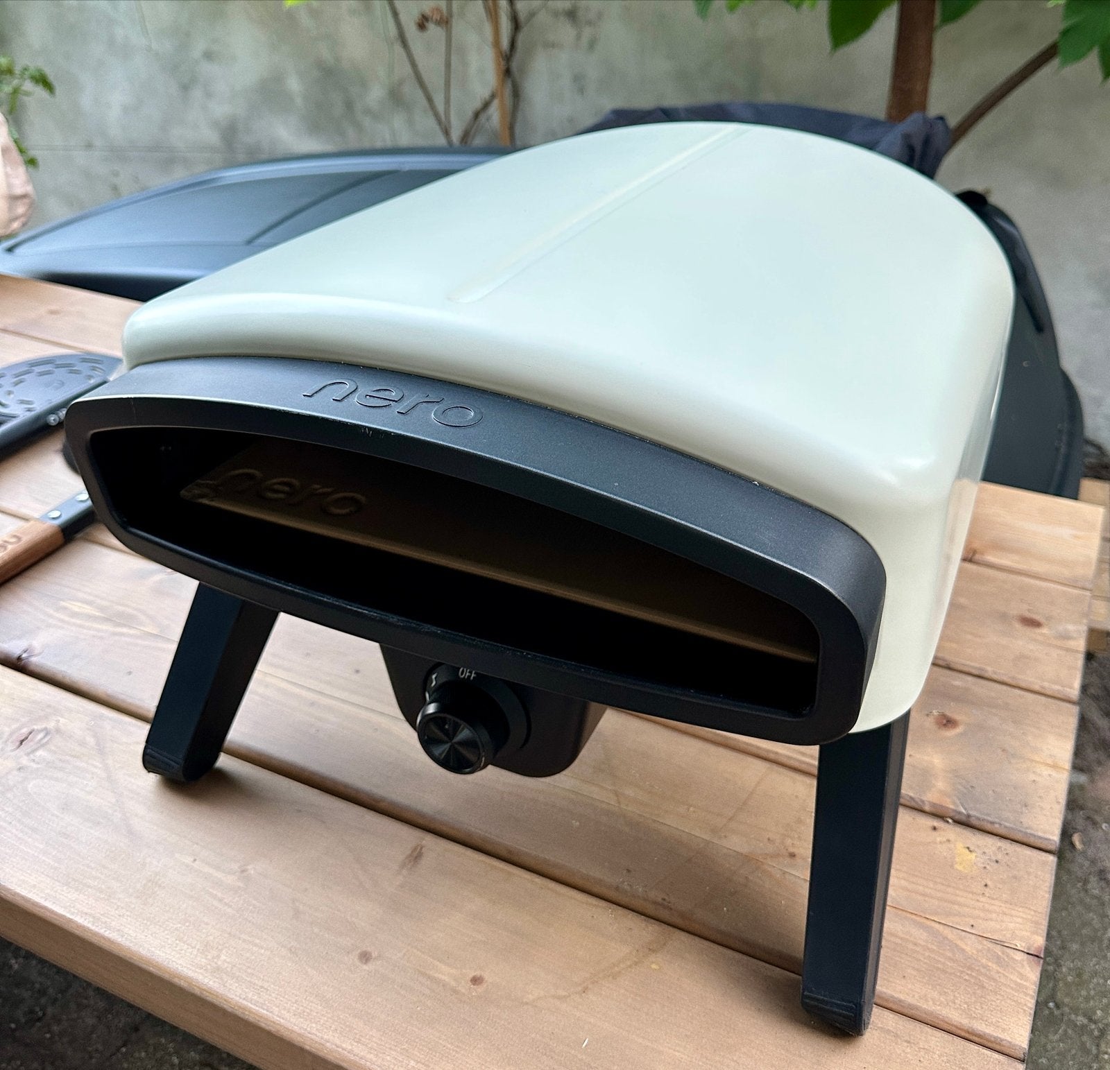 Nero 14 pizzaoven op gas (latte), draagtas en accessoires, Tuin en Terras, Ophalen, Gebruikt