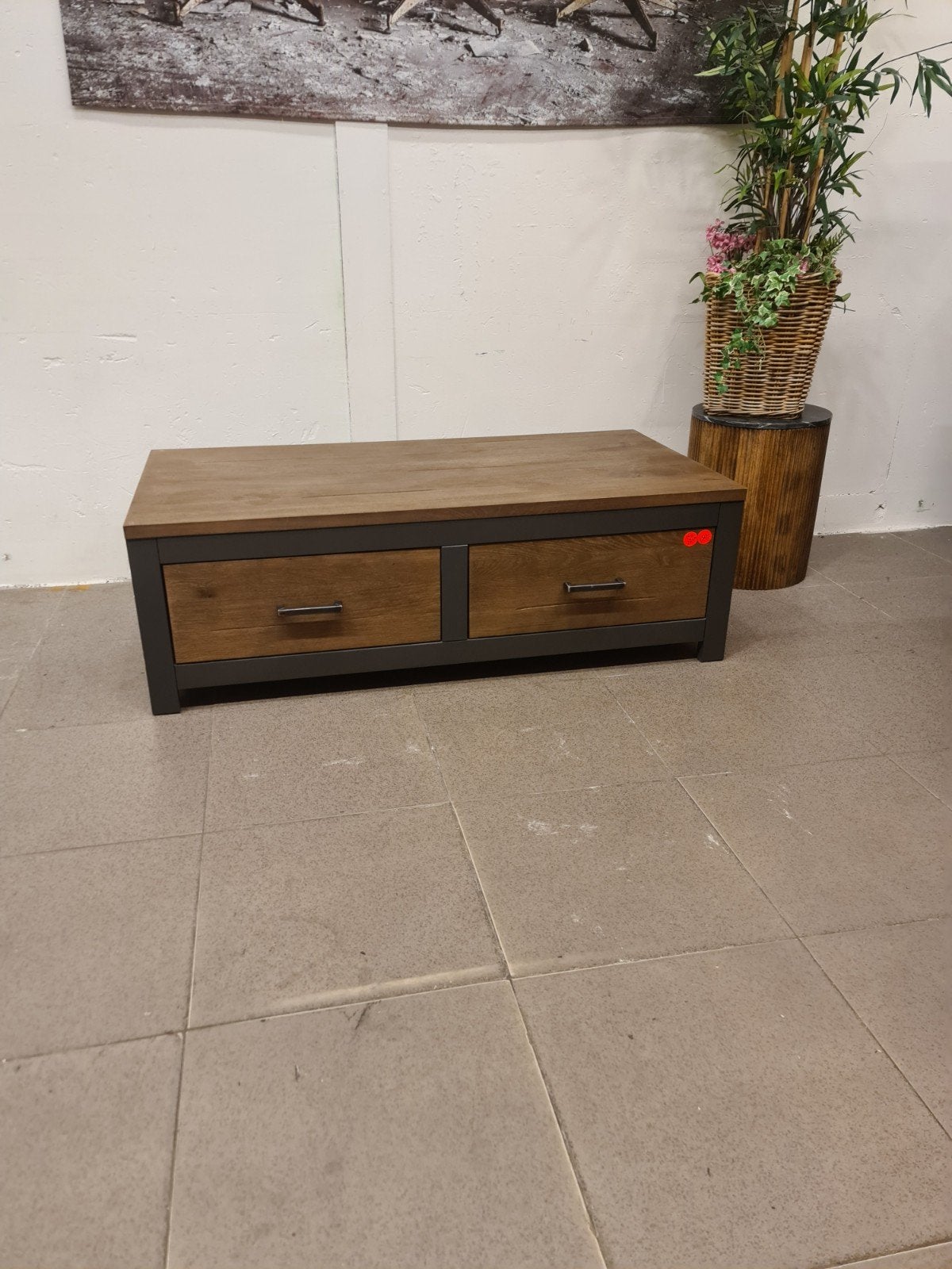 Nieuwe landelijke salontafel 140x70x45cm eiken softclose, Huis en Inrichting, Ophalen, Hout, Meerkleurig, .