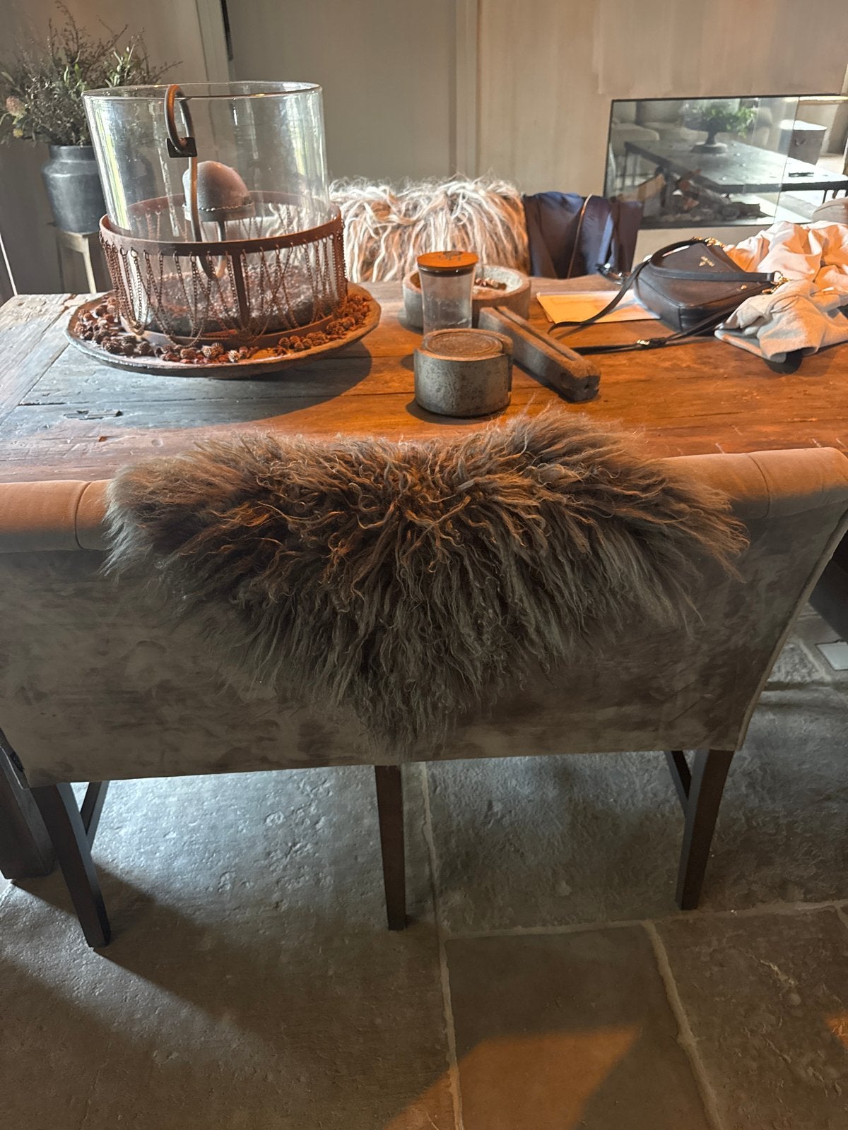 Leuk schapen vachtje, Minder dan 50 cm, Gebruikt, Ophalen of Verzenden, Grijs