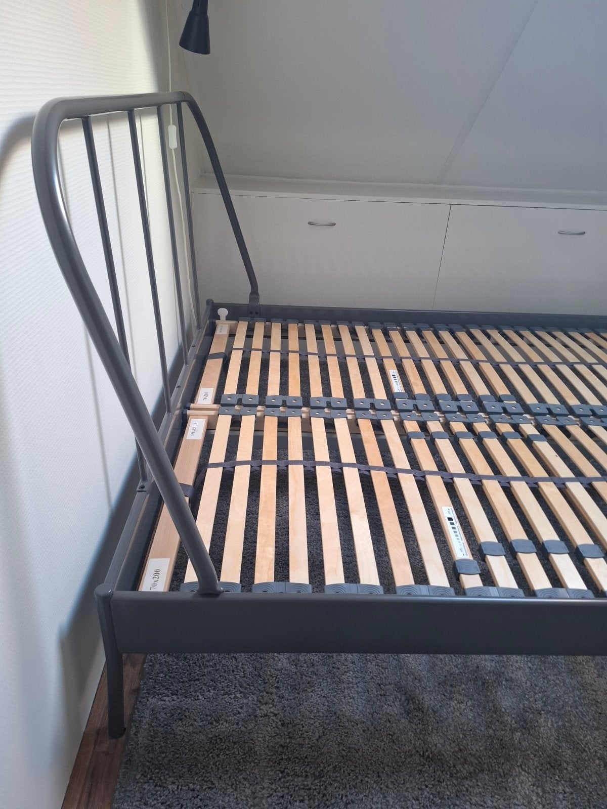 Kopardal Ikea tweepersoonsbed met 2 SMARAGD lattenbodems, Ophalen, Tweepersoons, 140 cm, Zo goed als nieuw