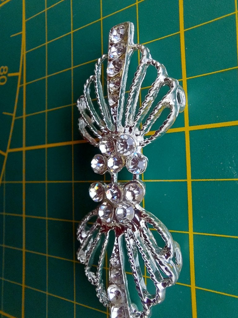 Noorse vestsluiting strass, Ophalen of Verzenden, Nieuw, Knoop of Knopen