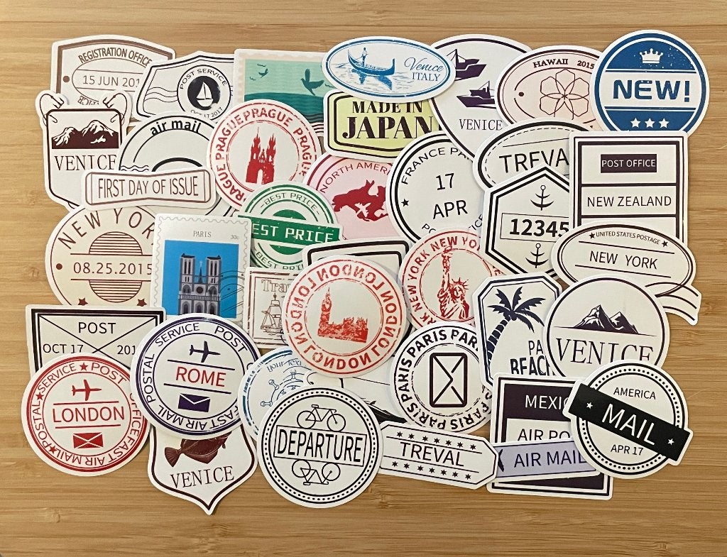 Travel, stempels, vliegtuig stickers, Verzenden, Nieuw, Meerdere stickers