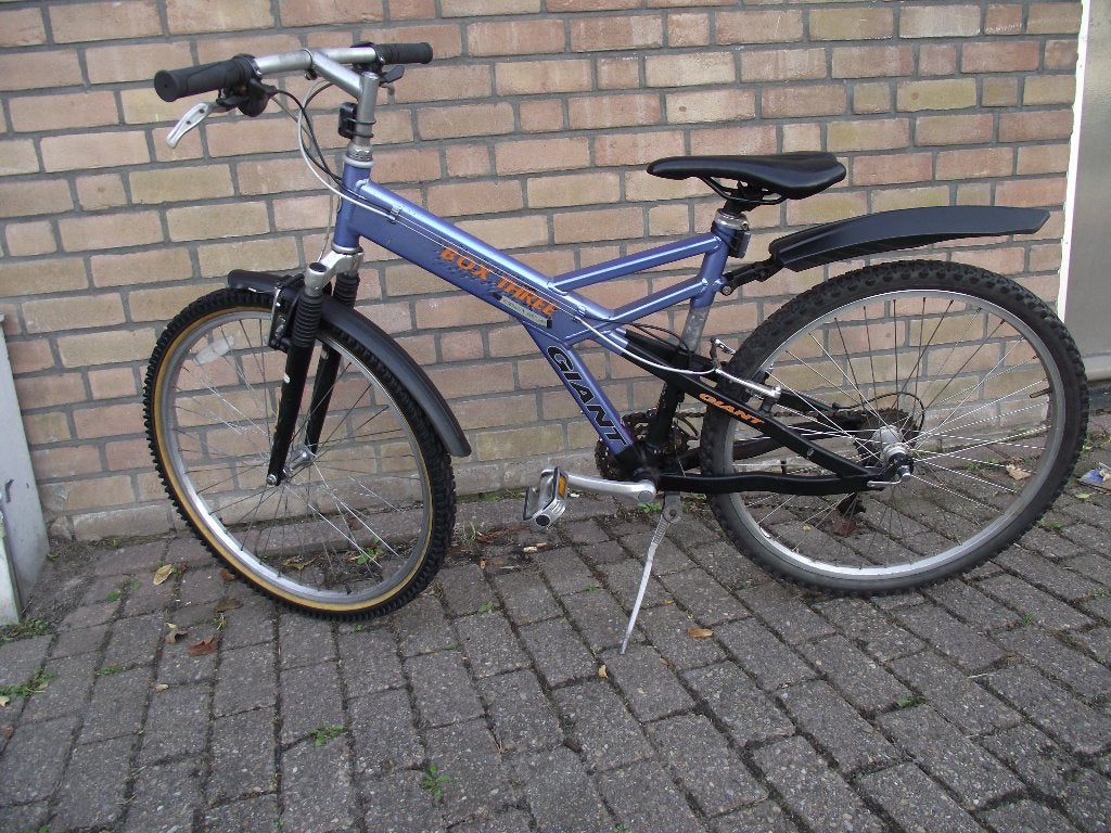 26 inch jongensfiets giant mtb 21 speed, Ophalen, Hardtail, Velgrem, 45 tot 49 cm