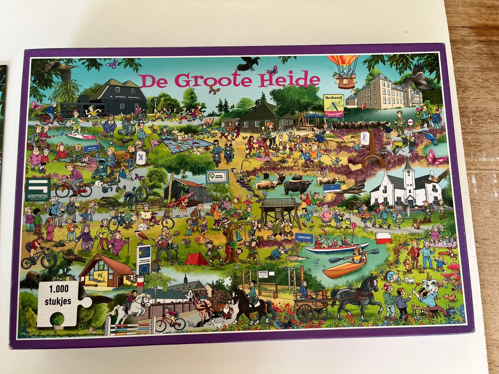 GRATIS Puzzel 1000 stukjes - De Grote Heide, Ophalen of Verzenden, 500 t/m 1500 stukjes, Gebruikt