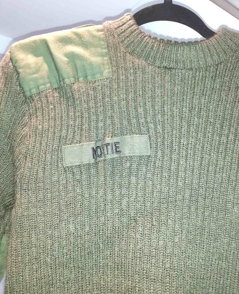 trui heren vintage militaire commando trui kaki S, Ophalen of Verzenden, Nieuw, Maat 46 (S) of kleiner, Groen