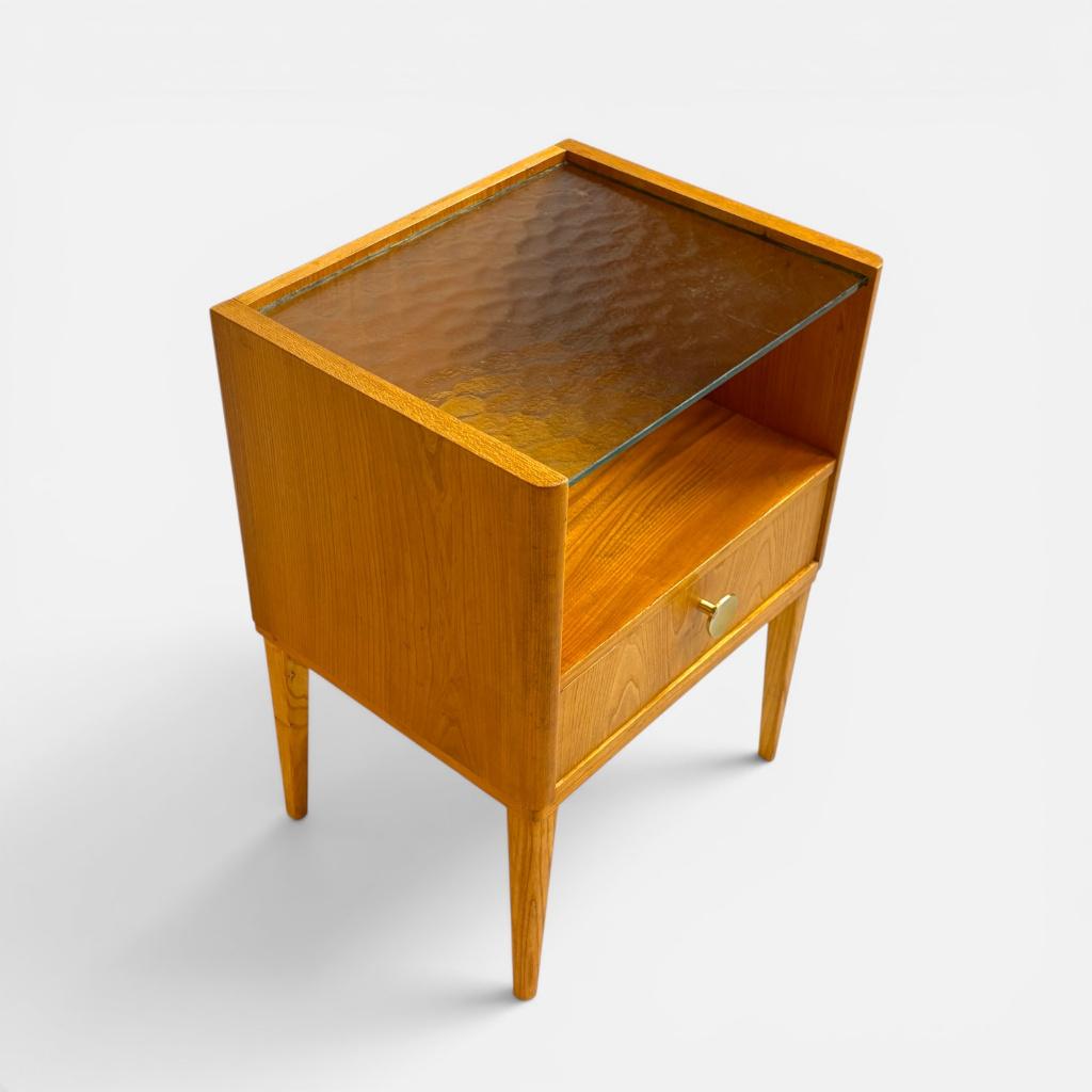 Vintage nachtkastje jaren 50 Zweden, Gebruikt, Minder dan 45 cm, ?, Minder dan 55 cm