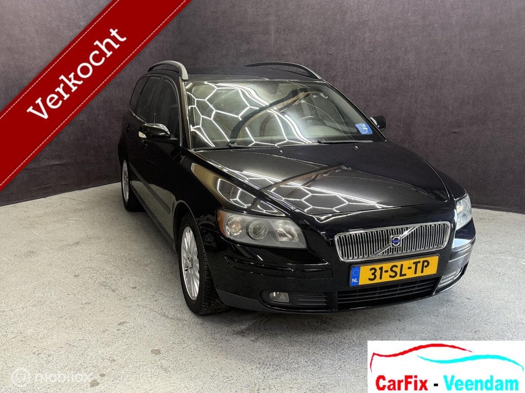 Volvo V50 2.4, Auto's, Volvo, 700 kg, Zwart, 1500 kg, 140 pk