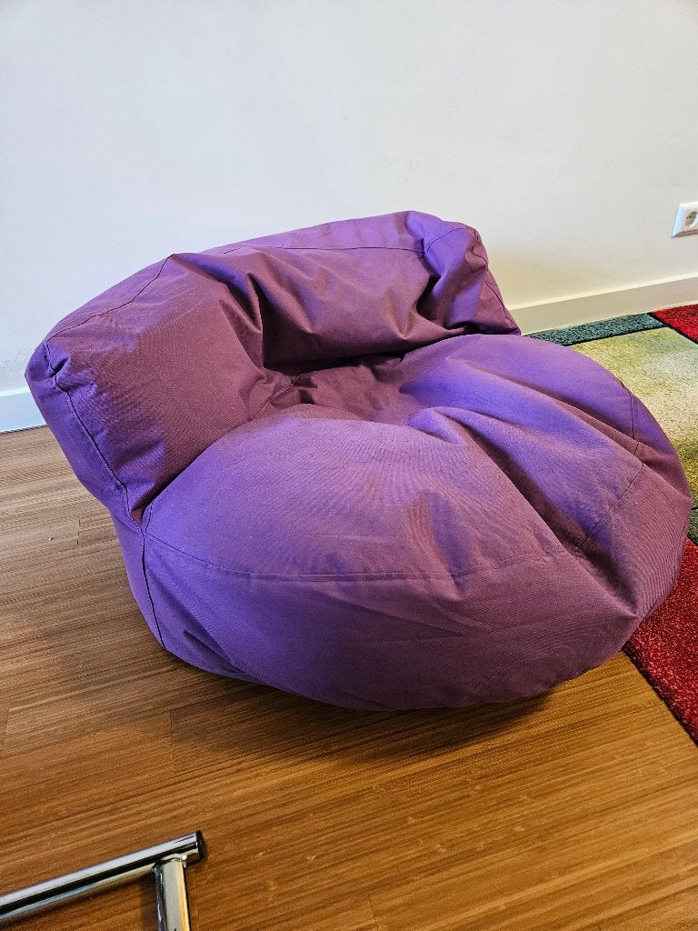 beanbag chair XL zitzak paars, Huis en Inrichting, Zitzakken, Zo goed als nieuw, Zitzak, Paars, Ophalen