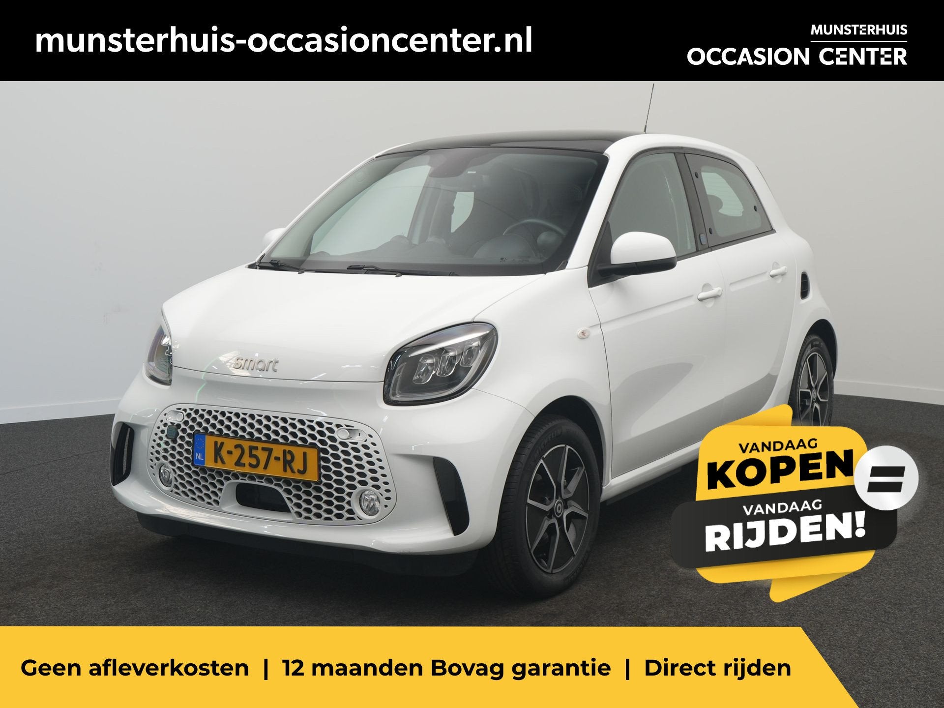Smart Forfour EQ Comfort PLUS 18 kWh - RIJKLAARPRIJS - Panor, Auto's, Automaat, 12 maanden, Achterwielaandrijving, Gebruikt