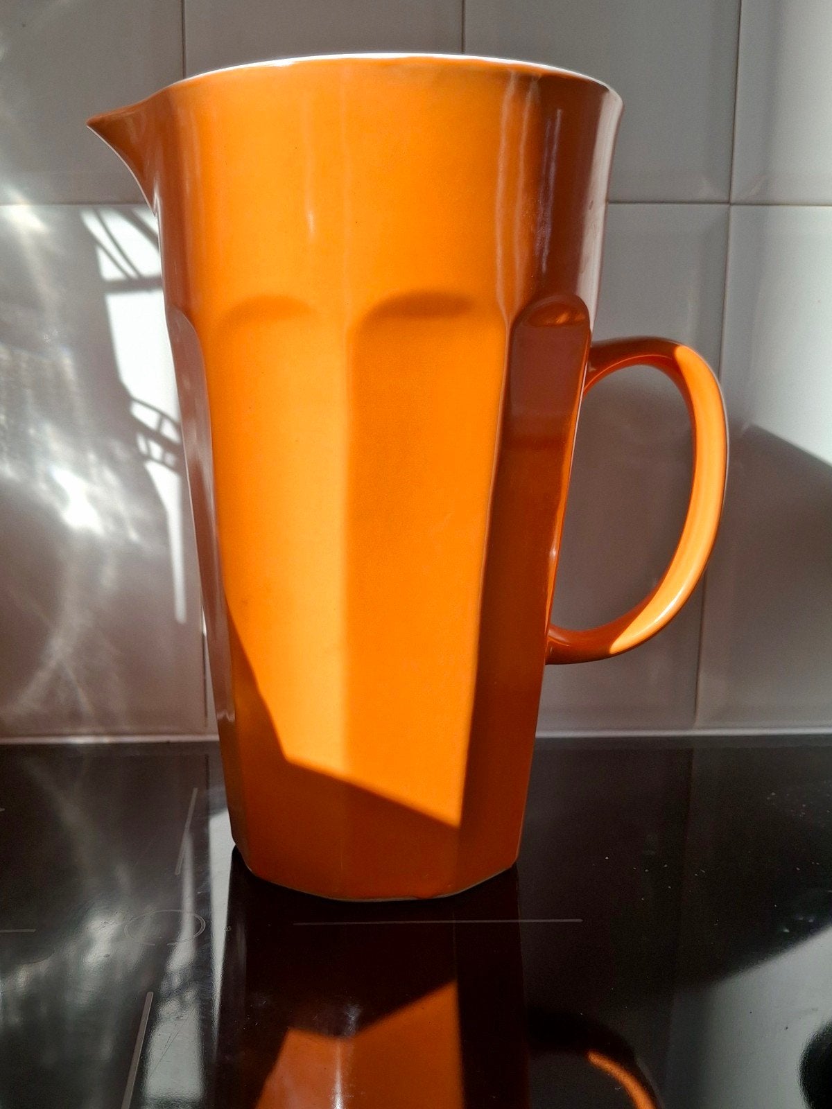 Aardewerken kan 1 liter - Keukenaccessoire, Overige typen, Ophalen of Verzenden, Nieuw, Oranje