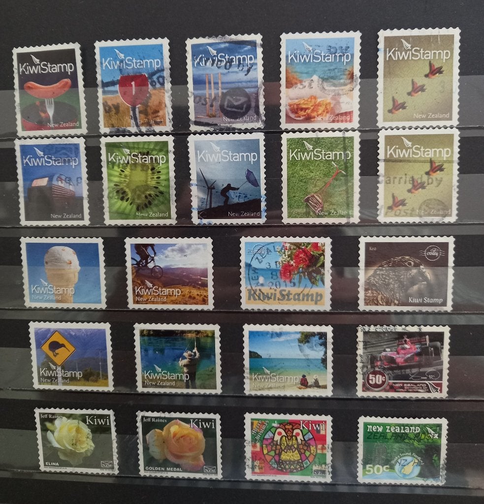 Kiwi zegels ,  Nieuw Zealand, Postzegels en Munten, Verzenden, Gestempeld