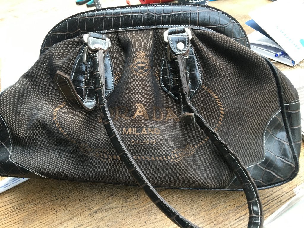 Prada schoudertas, Ophalen, Zo goed als nieuw, Bruin, Schoudertasje