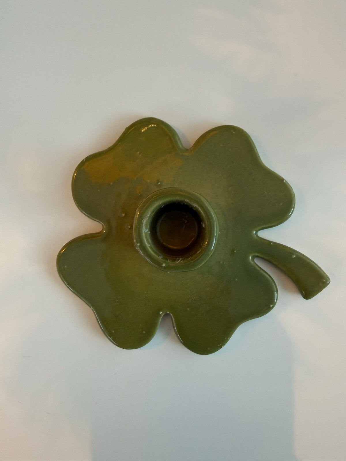 Sissy Boy Kandelaar Groen Klavertje Vier, Overige merken, Ophalen of Verzenden, Zo goed als nieuw, Groen