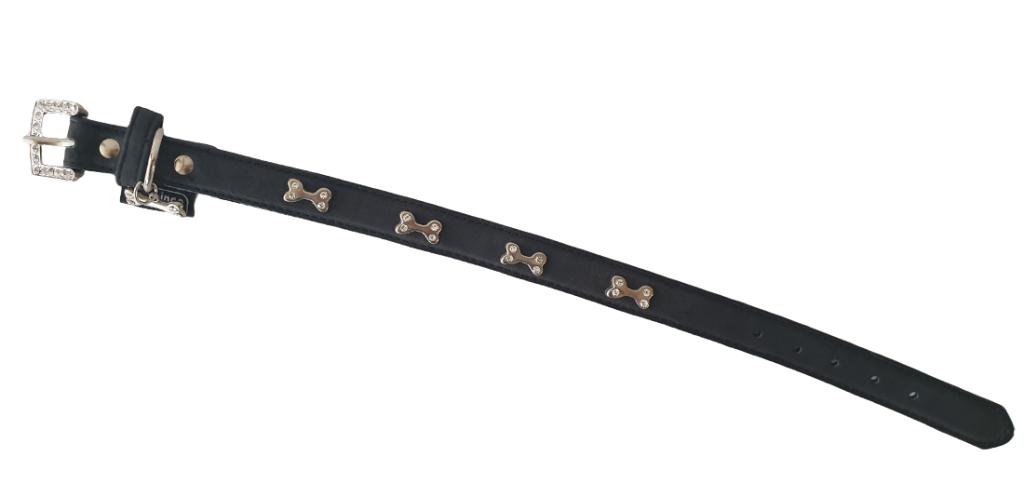 FLAMINGO Halsband met Botjes + Kristallen Nek 27-33 cm -60%!, Ophalen of Verzenden, Nieuw