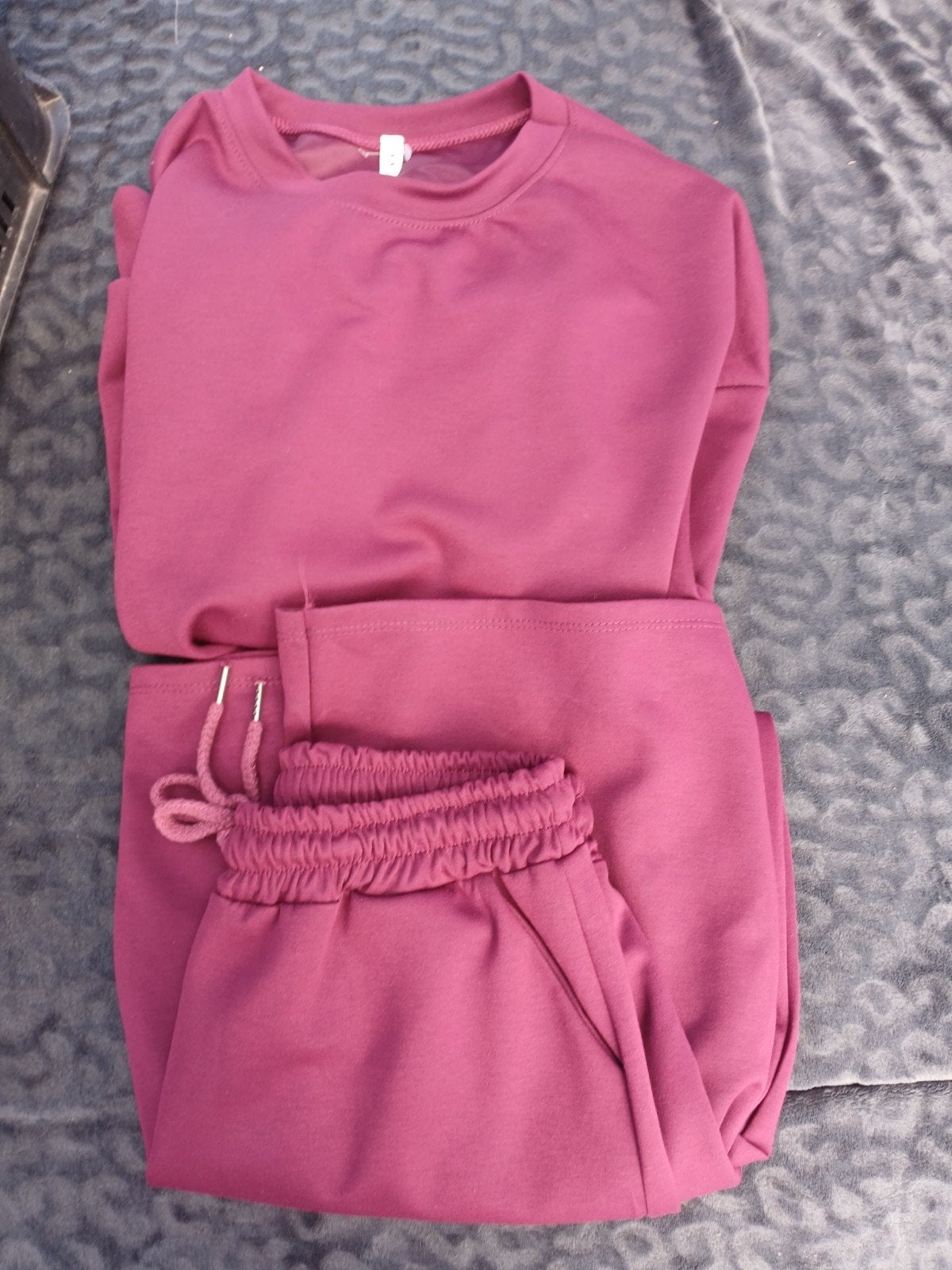 Bordeaux Rode Joggingpak - Comfortabel en Stijlvol, Onbekend, Ophalen of Verzenden, Zo goed als nieuw