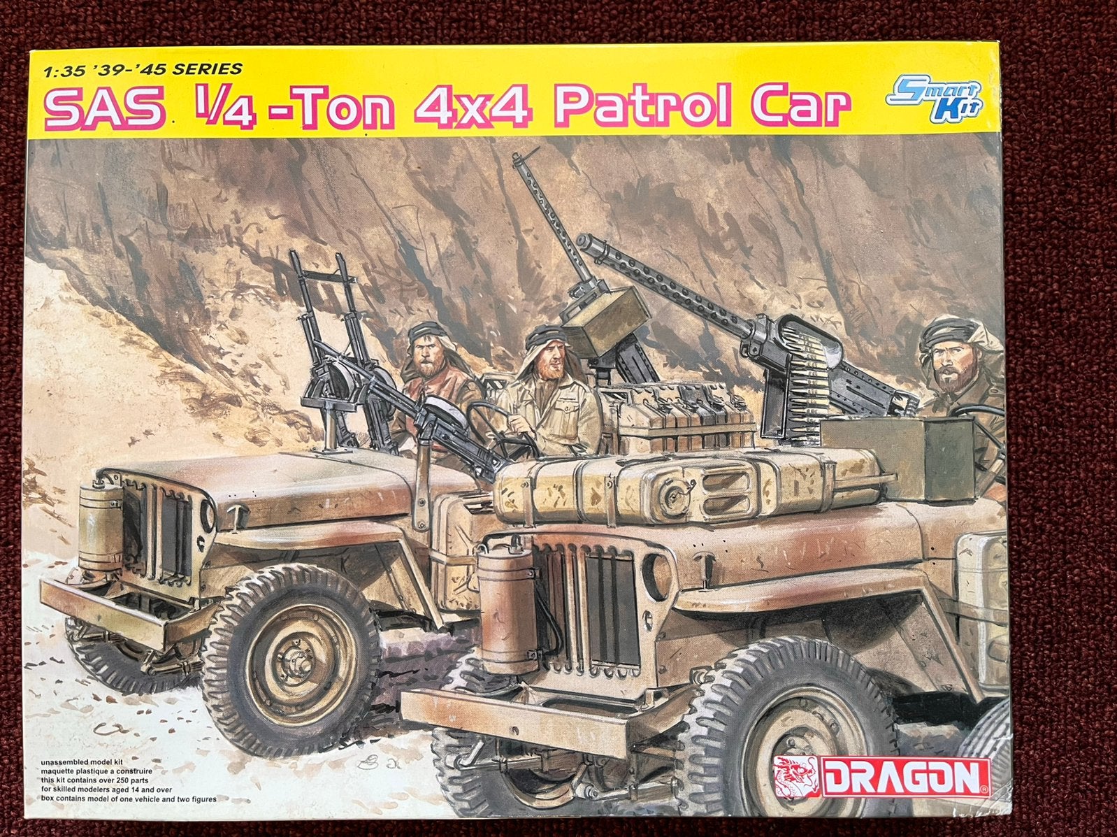SAS 1/4-Ton 4x4 Patrol Car Dragon Models 6745, Overige merken, Auto, 1:32 tot 1:50, Ophalen of Verzenden