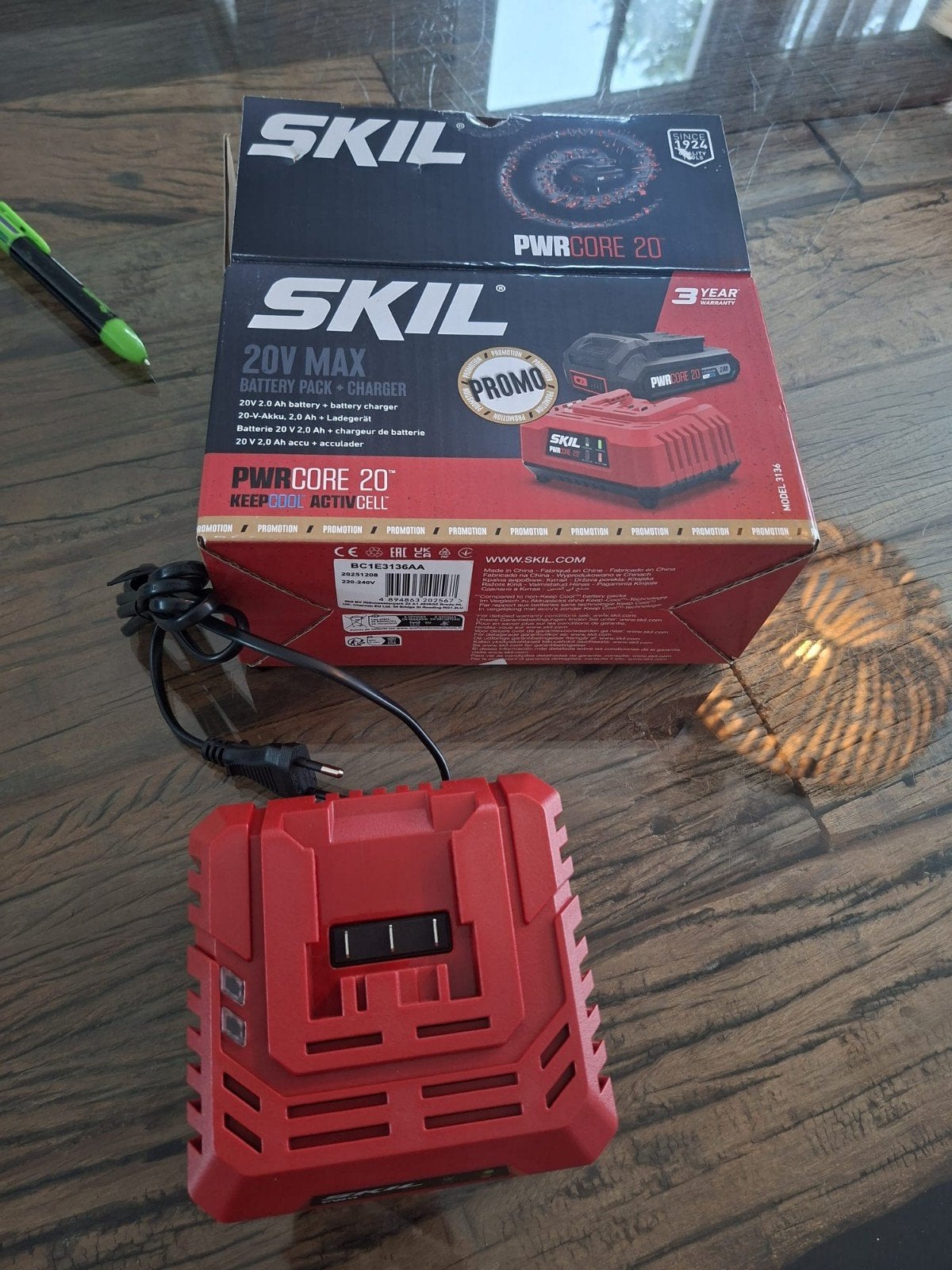 Nieuwe Skil PWRCORE 20V Acculader (ZONDER ACCU), Ophalen of Verzenden, Nieuw