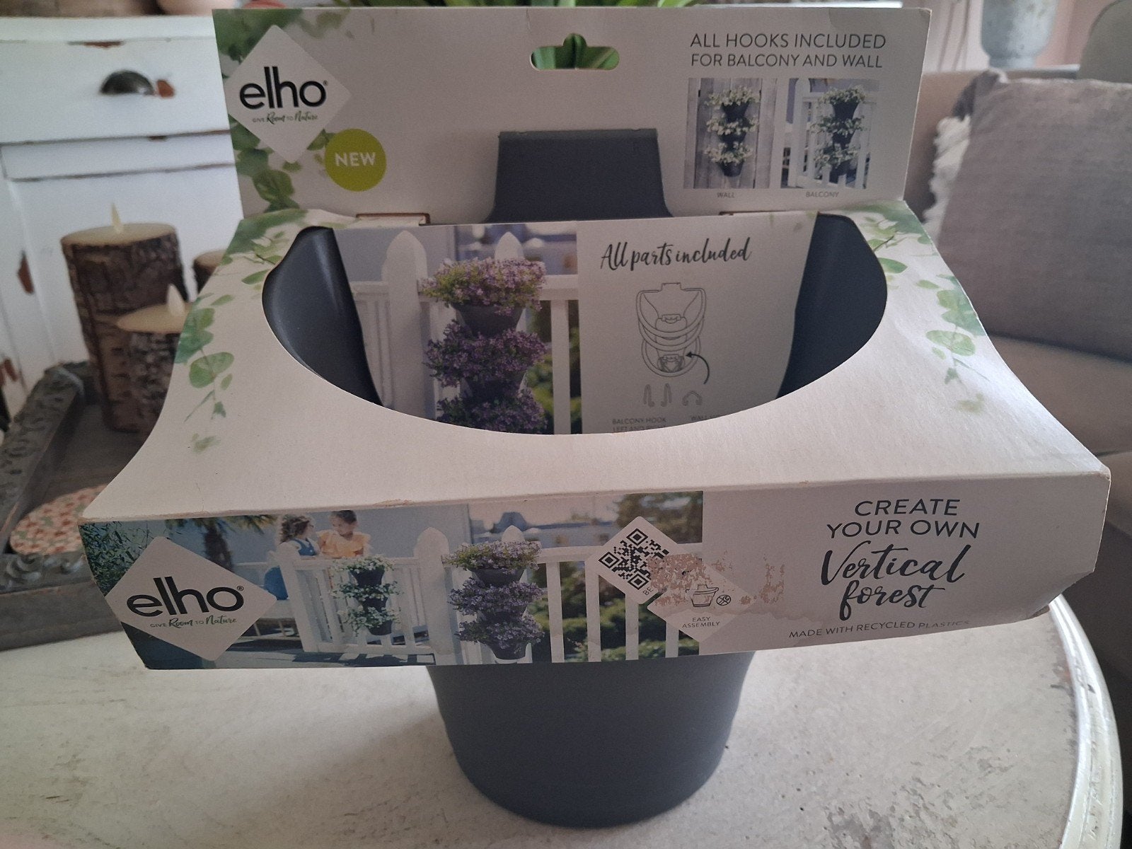 Mooie set kunstof planten baken voor aan het balkon, Ophalen, Kunststof, Minder dan 30 cm, Balkon