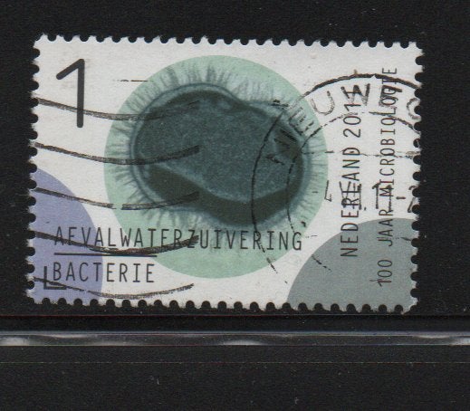 ‹(•¿•)› nl m0270 microbiologie, Postzegels en Munten, Postzegels | Nederland, Verzenden, Na 1940, Gestempeld