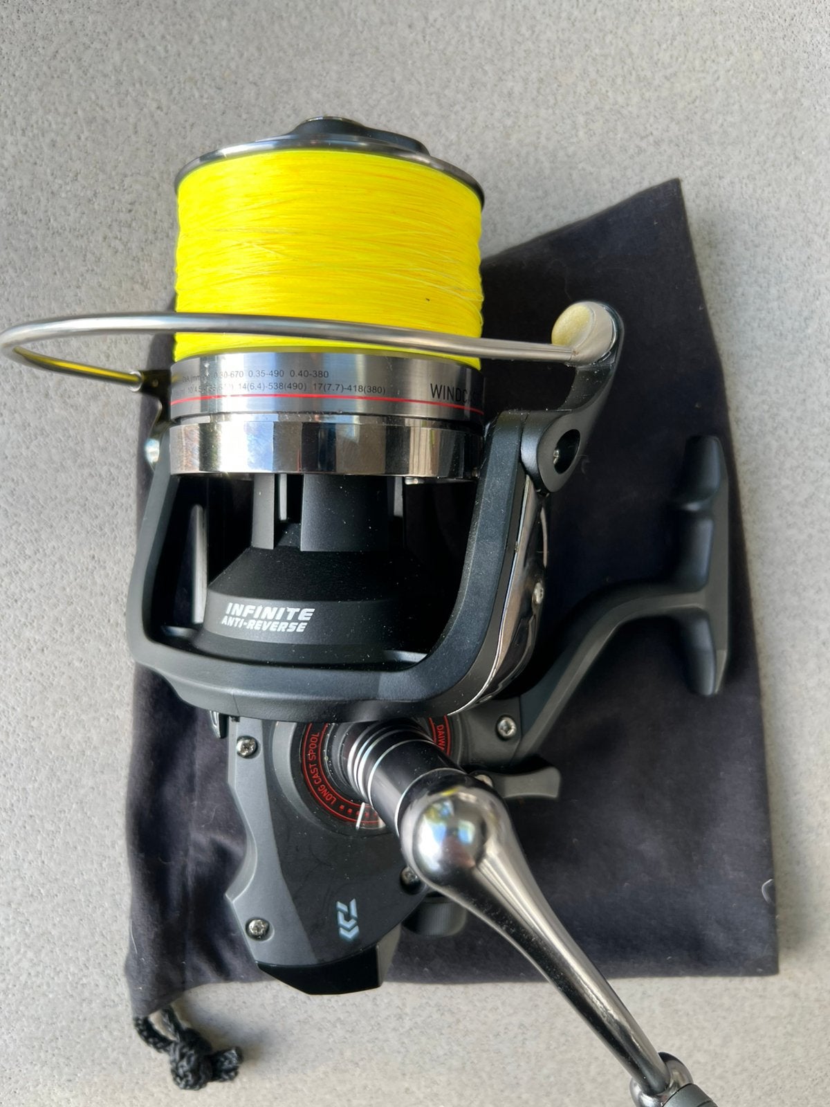 Te koop : daiwa windcast BR 5500 -LD-A  molen, Ophalen of Verzenden, Zo goed als nieuw, Molen