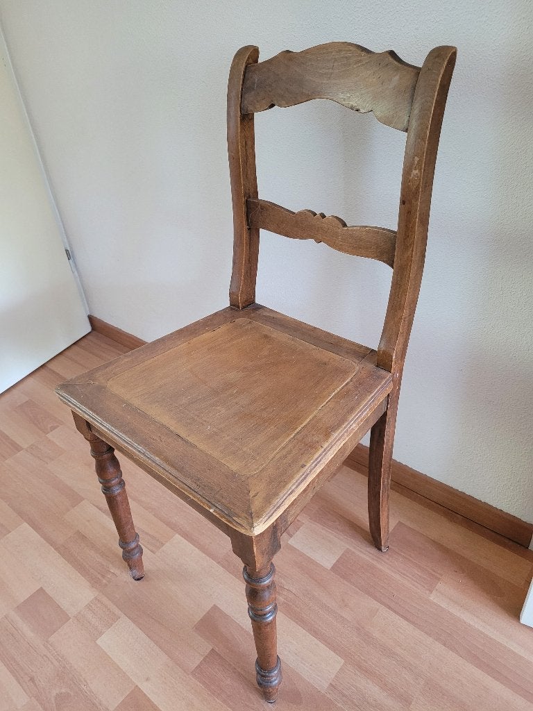 houten stoel, Ophalen, Gebruikt, Bruin, Klassiek,