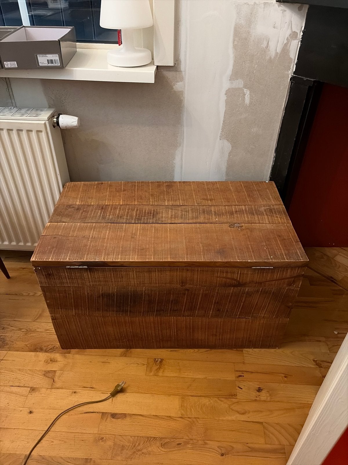 Houten opbergkist / dekenkist van hout, Ophalen, 50 – 75, Gebruikt, 100 tot 150 cm