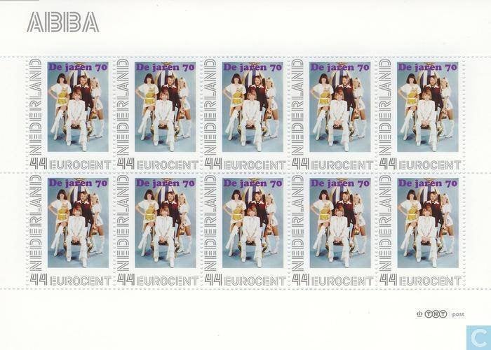 Nostalgie op Postzegels Jaren '70: Abba, Ophalen of Verzenden, Na 1940, Postfris