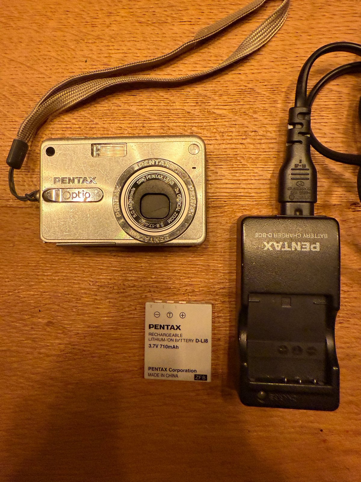Pentax Optio S5Z Compactcamera - Zilver, Audio, Tv en Foto, Ingebouwde flitser, Gebruikt, Ophalen of Verzenden, Compactcamera