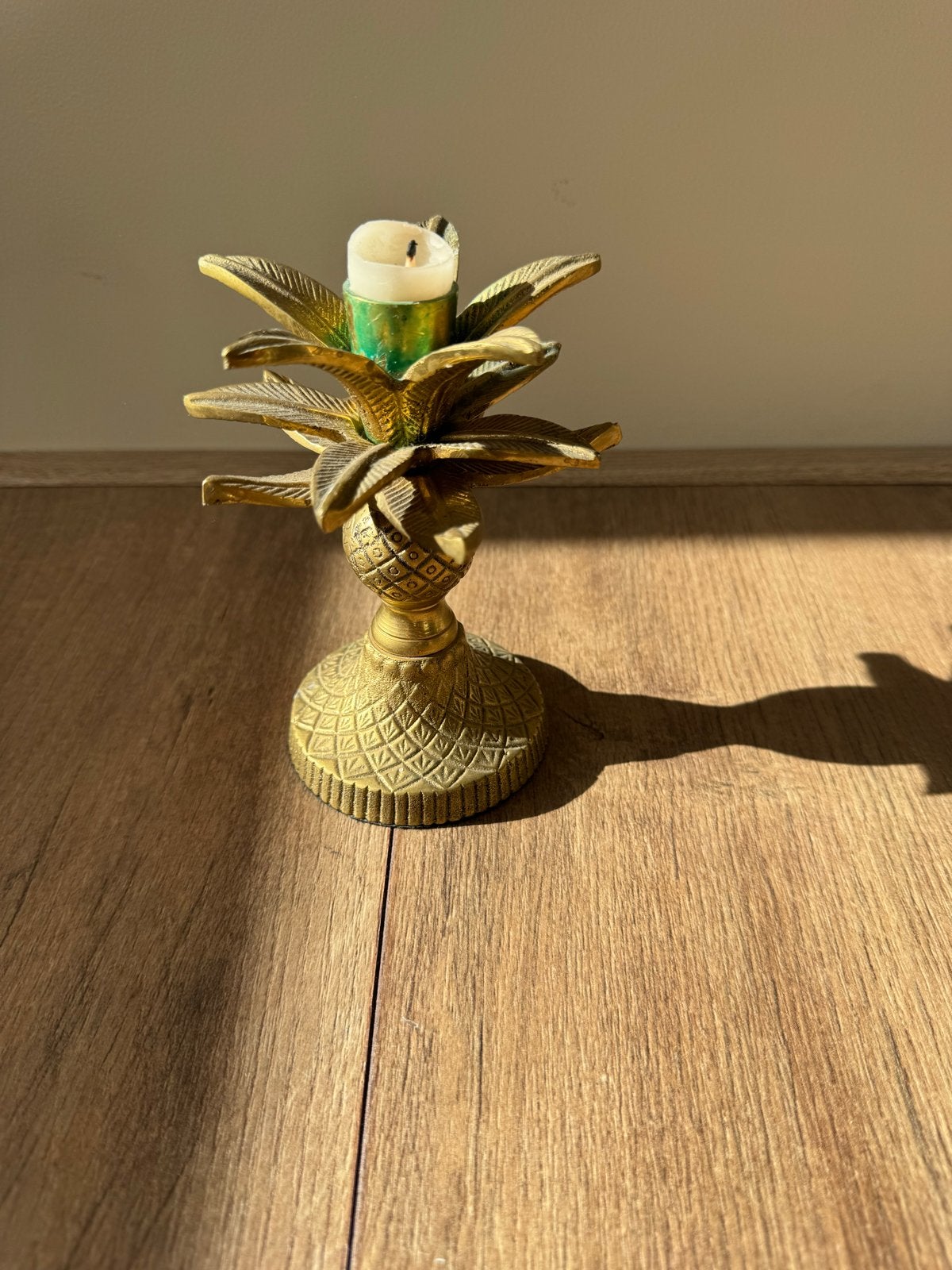 Ananas kandelaar van de Bijenkorf, Ophalen of Verzenden, Koper of Brons