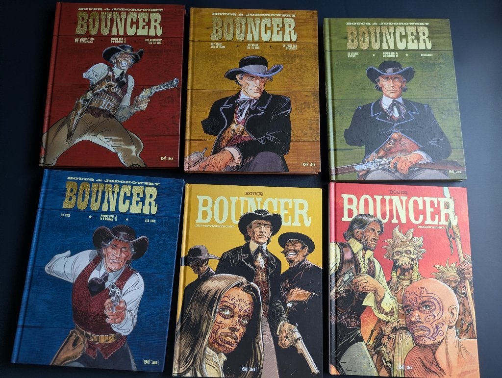 Bouncer, complete reeks, integraal 1 tm 4, deel 10 en 11, Boeken, Stripboeken, Complete serie of reeks, Ophalen of Verzenden, Zo goed als nieuw