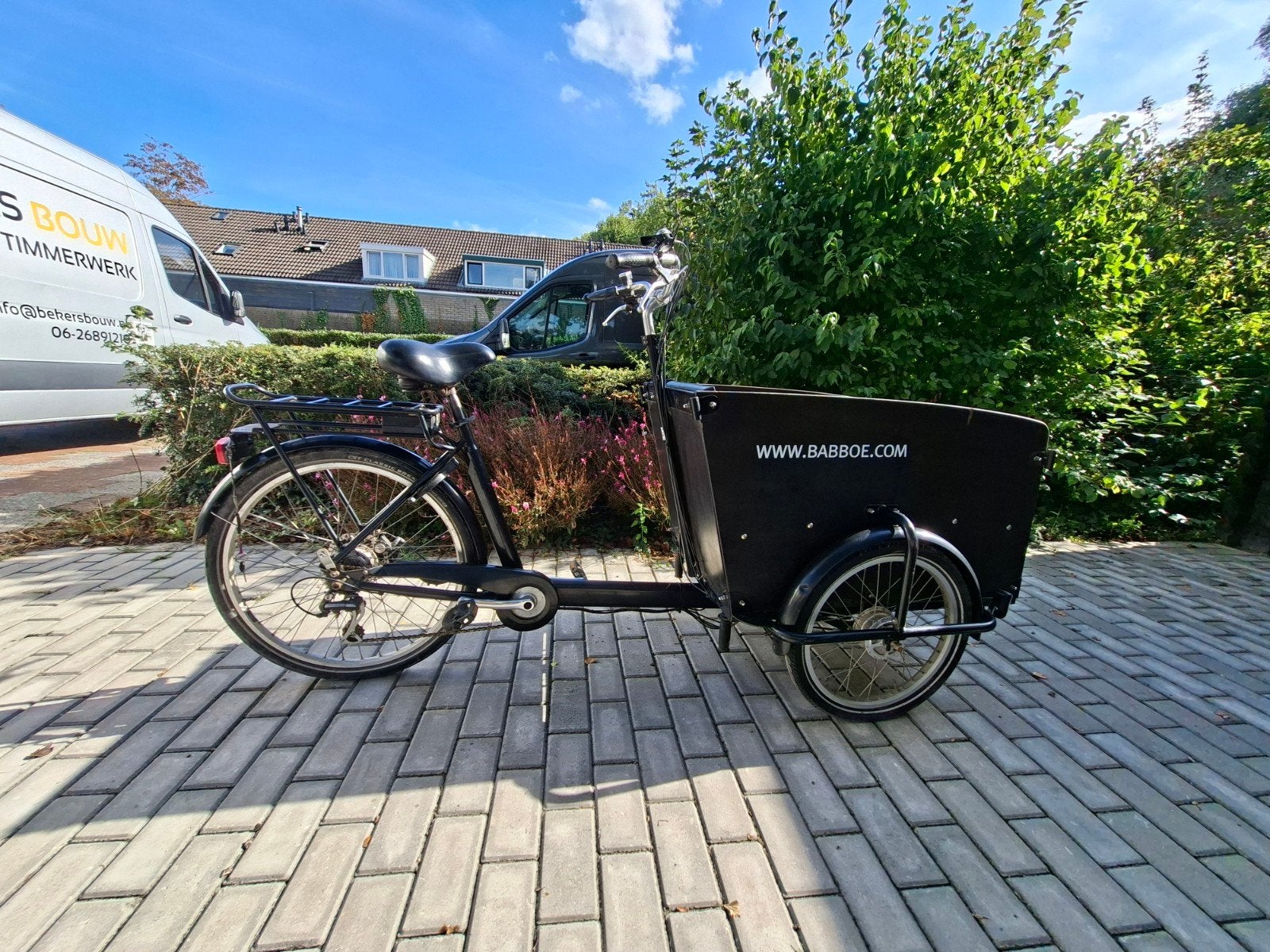 Babboe Big E bakfiets met gereviseerde accu, Ophalen, Gebruikt, 4 kinderen of meer, Elektrisch