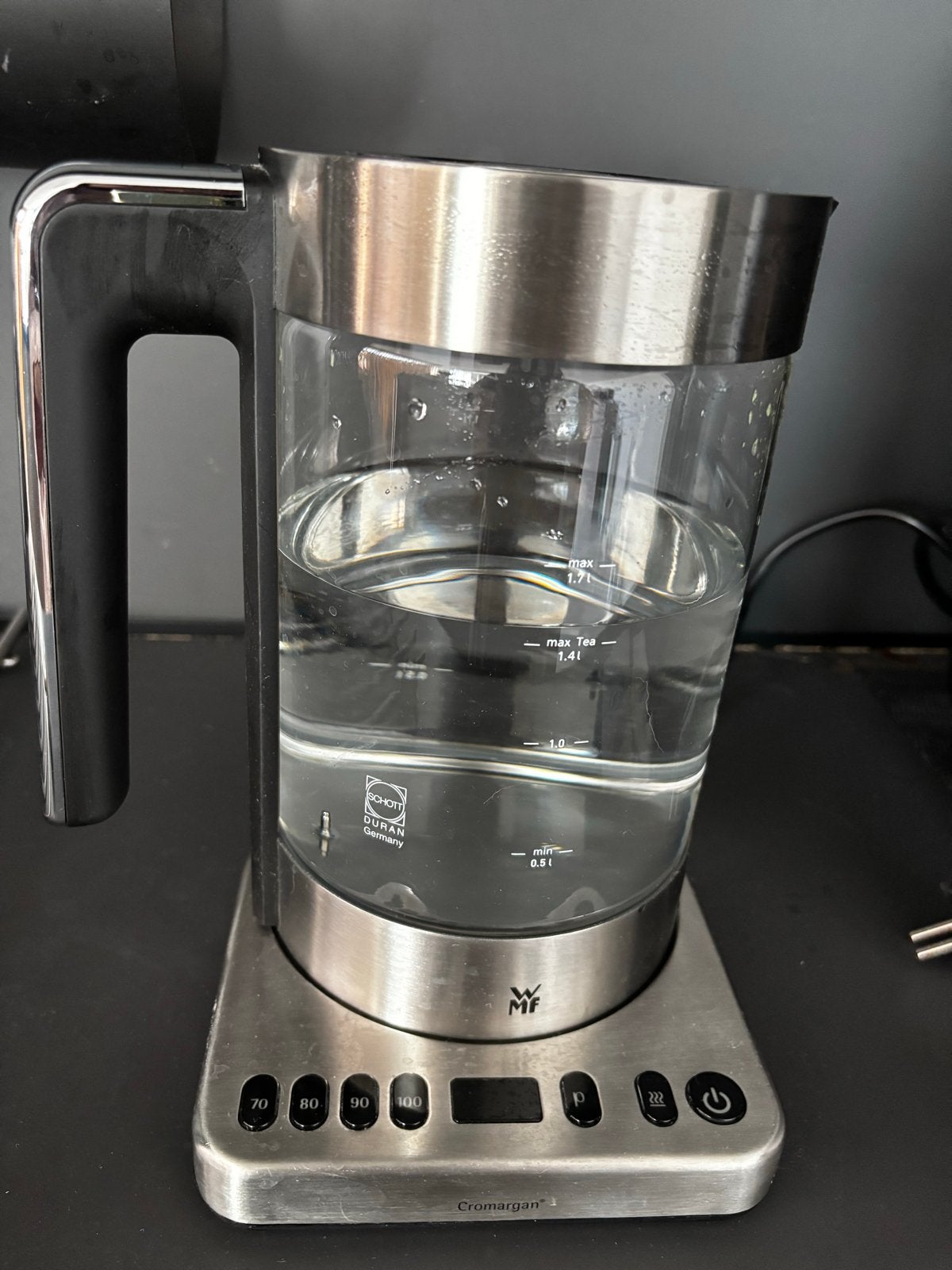 WMF Lono Thee- en Waterkoker 2in1 zo goed als nieuw, 1 tot 2 liter, Ophalen, Zo goed als nieuw, Rvs