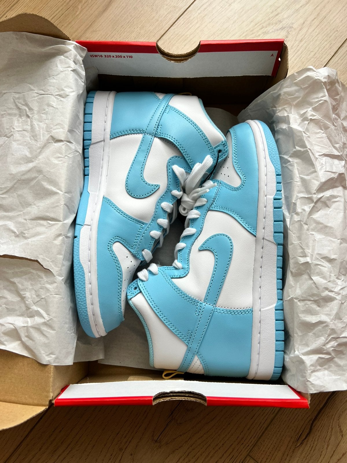 Nike Dunk High Retro Blue Chill | nieuw | EU 38.5, Ophalen of Verzenden, Nieuw, Blauw, Sneakers of Gympen
