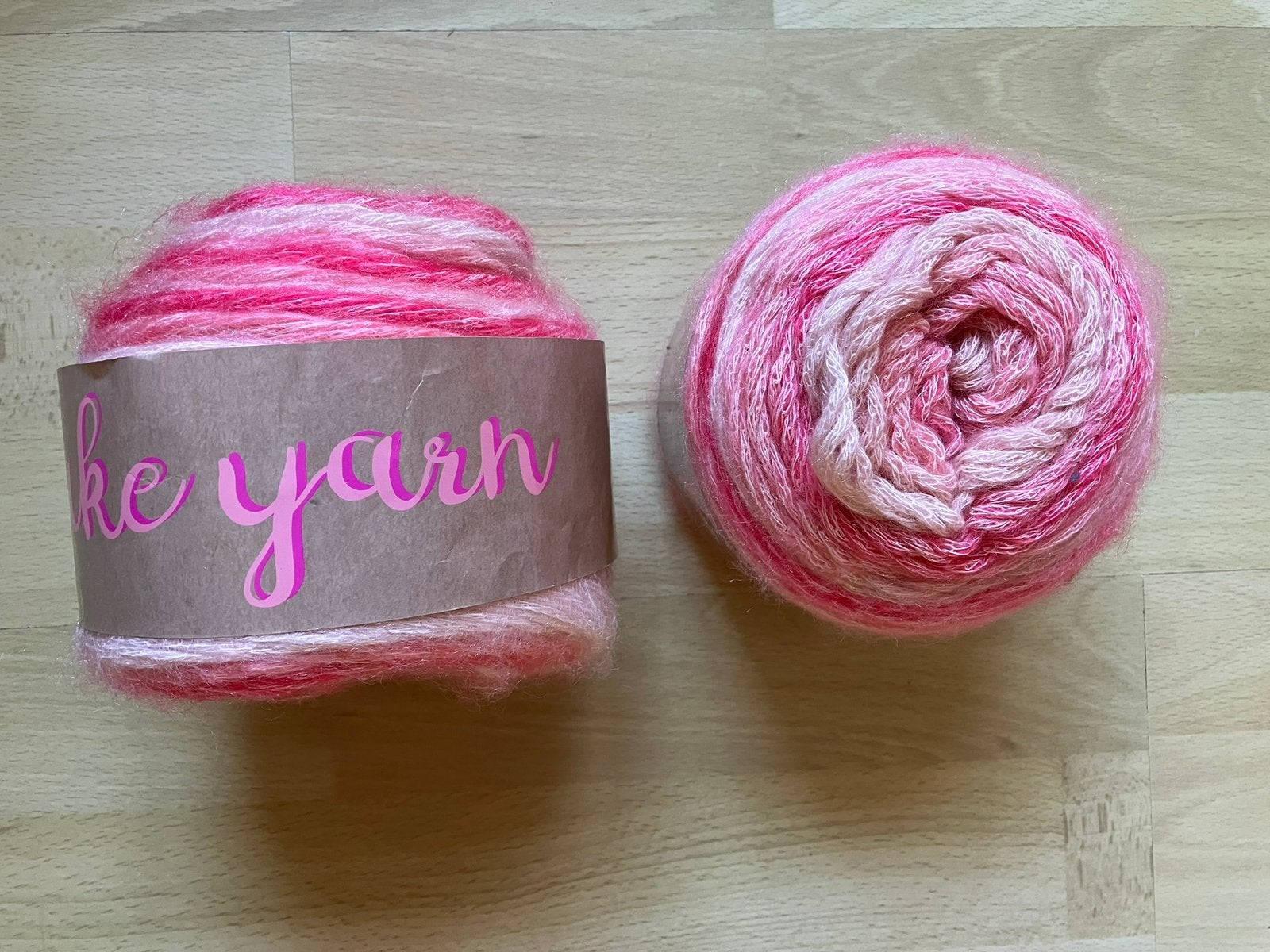 Cake Yarn 2 bollen roze gemêleerde breiwol van 150 gram, Ophalen of Verzenden, Nieuw, Breien of Haken, Wol of Garen