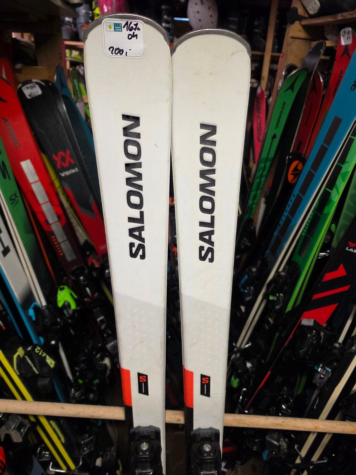 167cm SALOMON  SMAX 04 CARVE SKIS, 160 tot 180 cm, Zo goed als nieuw, Carve, Skiën