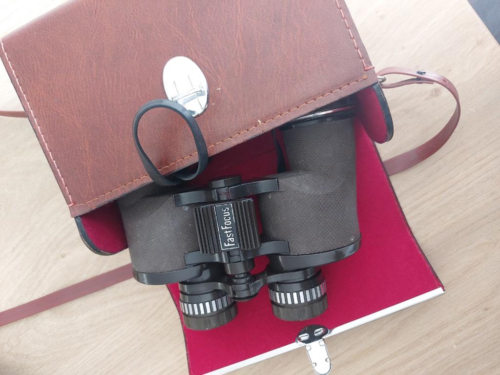 Verrekijker Horizon 8x40 Wide Angle met tas, Gebruikt, 8 tot 12x, Met hoes of tas, Porro (met knik)