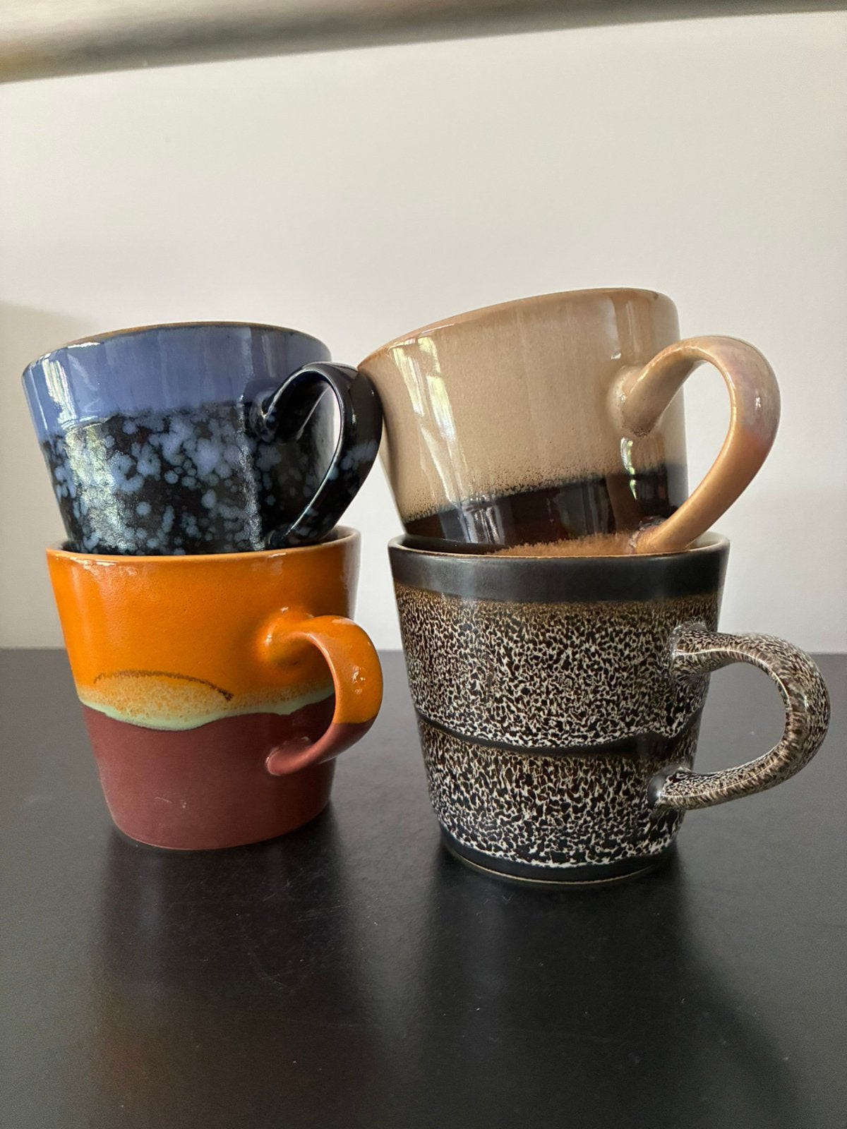 HK LIVING americanomok set van 4, Ophalen of Verzenden, Nieuw, Aardewerk