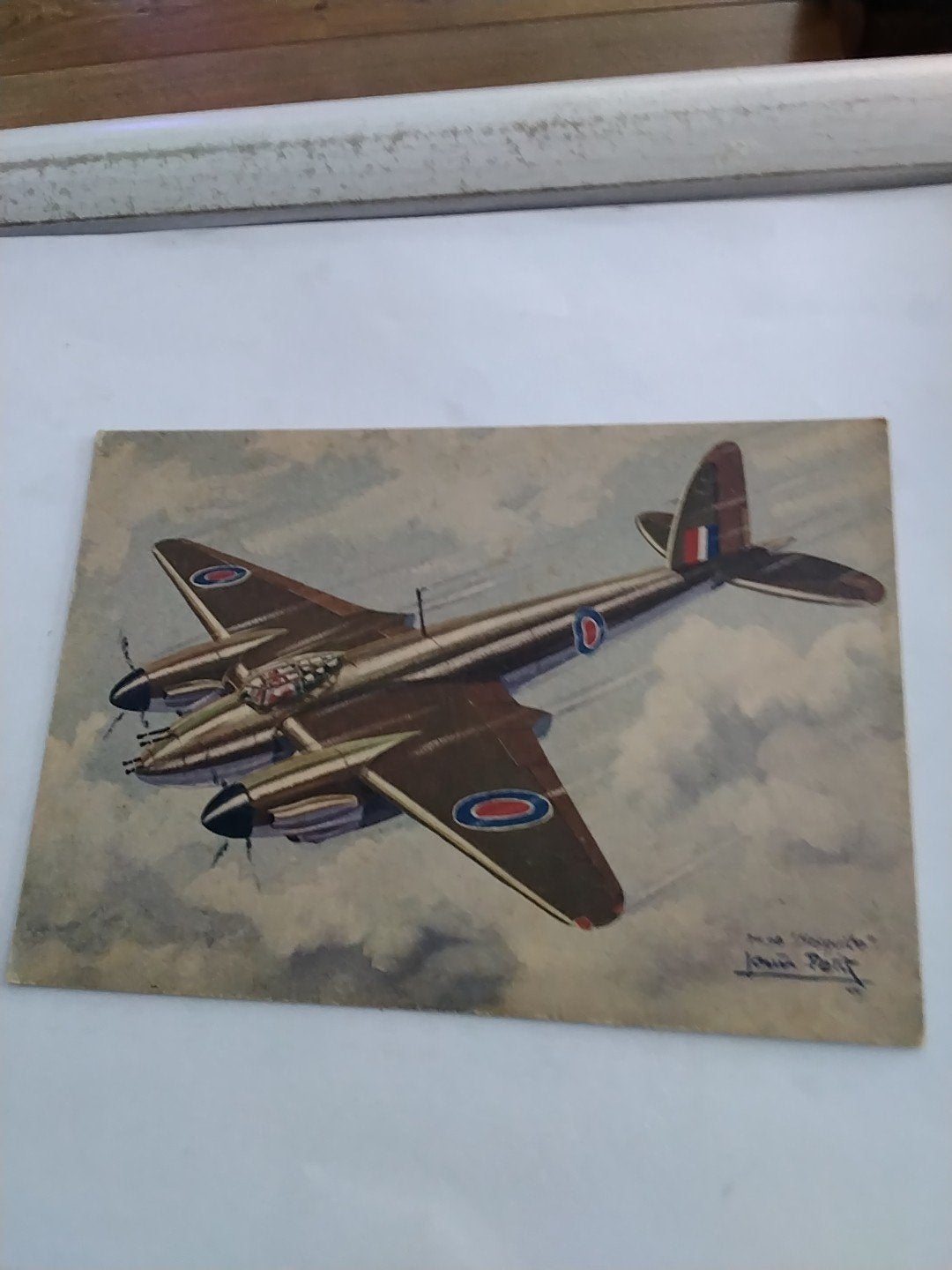 Vintage De Havilland Mosquito VI (G.B.) Ansichtkaart, Ophalen of Verzenden