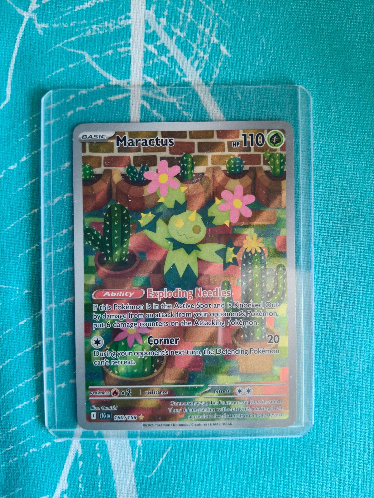 Maractus 160/159 Full Art Pokémon Kaart, Ophalen of Verzenden, Zo goed als nieuw, Losse kaart