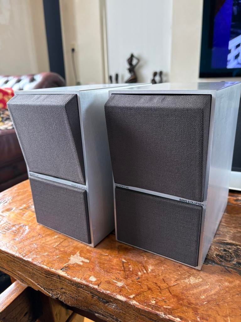Bang & Olufsen set BeoVox C40, Gebruikt, Minder dan 60 watt, Front, Rear of Stereo speakers, Ophalen