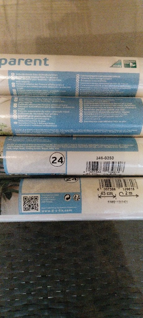 Raamfolie Rijstpapier, Ophalen, Nieuw, 160 cm of meer, Minder dan 80 cm